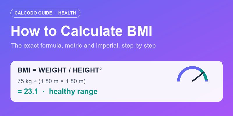 How to Calculate BMI Manually (Body Mass Index)